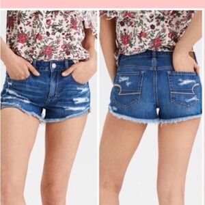 AE Low-Rise Denim Tomgirl Short 0